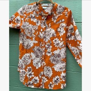3/$15!! Burnt Orange Flower Tunic